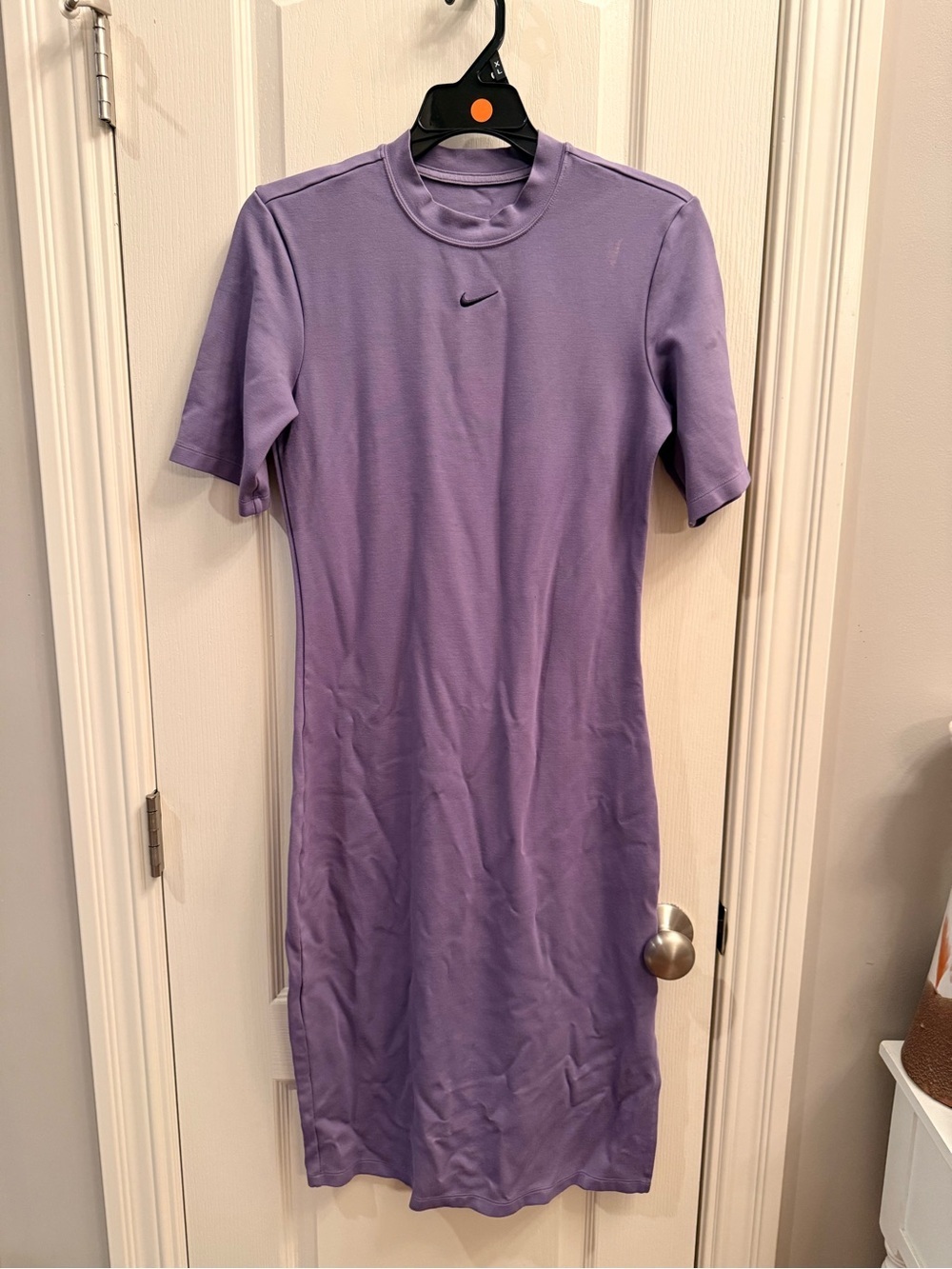 Nike Sportswear Midi dress Purple Short-Sleeve Midi Dress. Women size Medium